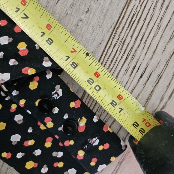 The ALLEY MAXI DRESS Black w/orange/white/yellow Design XS - Picture 11 of 12